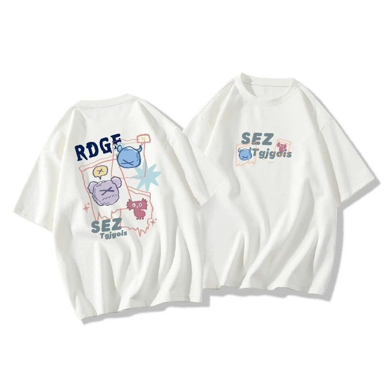 Футболка oversize из хлопка с короткими рукавами, унисекс, летняя футболка, свободный покрой S–3XL