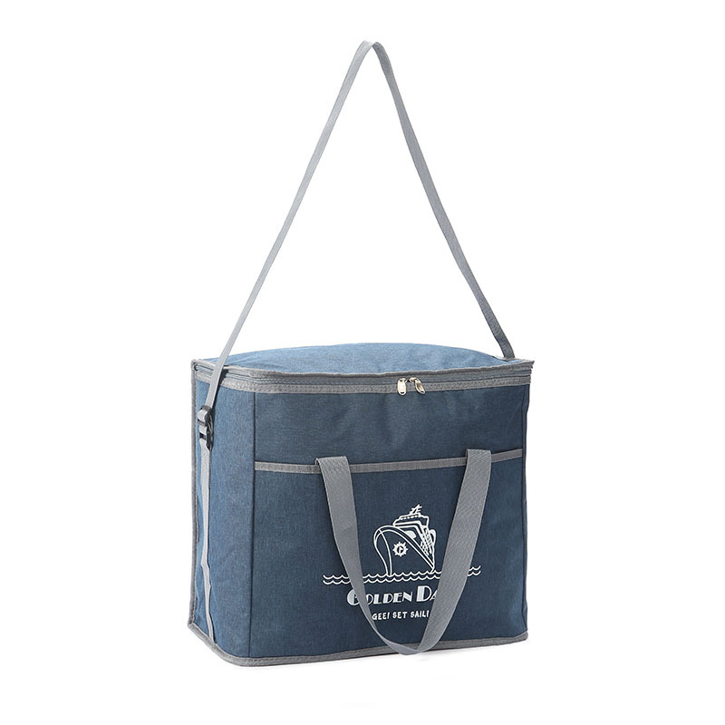 Bolsa Térmica Porta Alimentos de Tela Oxford, Portátil, Plegable, para Viaje