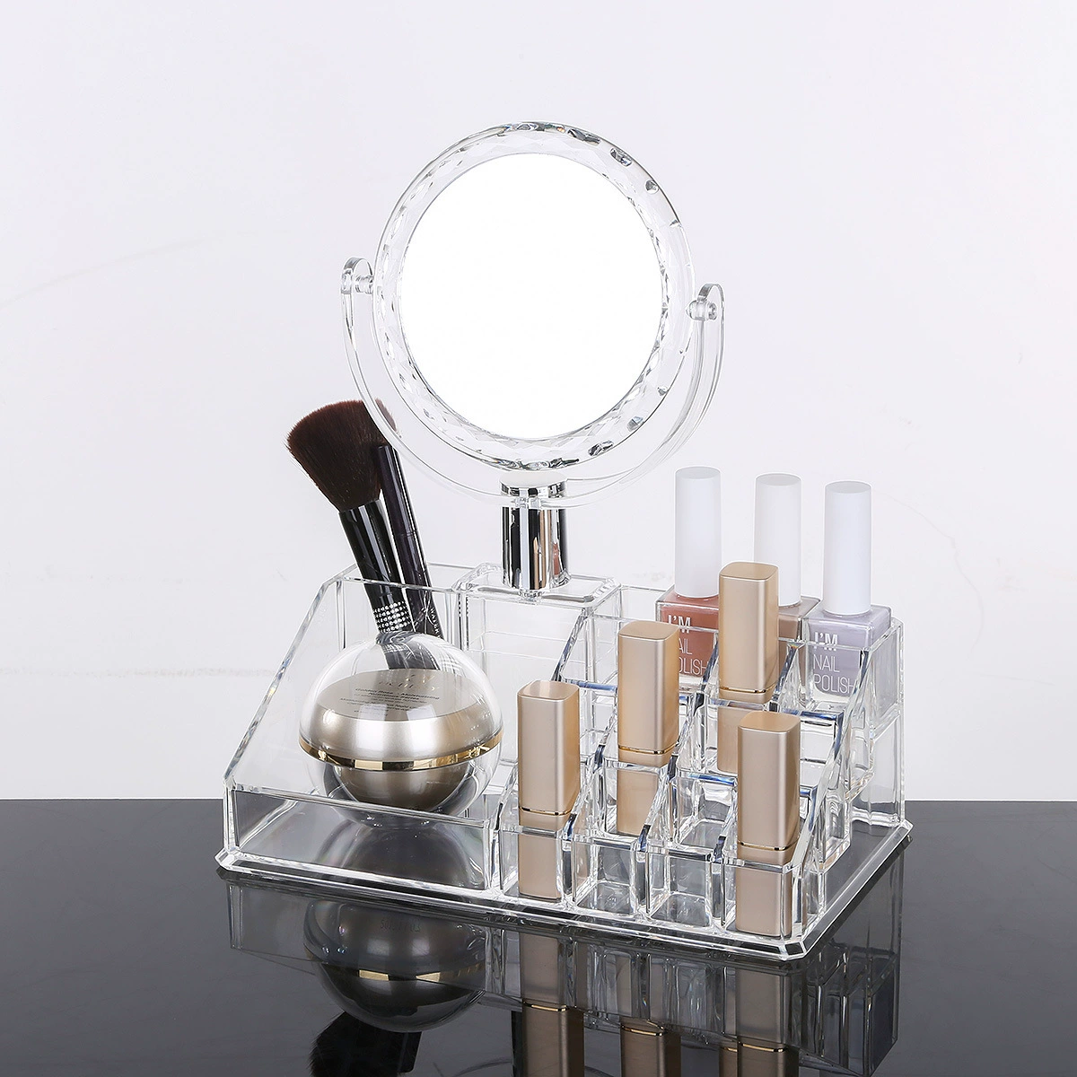 Multifunctional transparent acrylic cosmetic table lipstick reusable, storage box