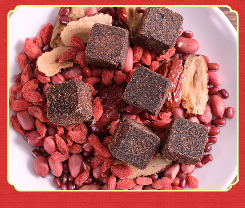 Five Red Soup Ingredient Pack Wu Hong Tang 220g Red Date Red Bean Peanut Goji Brown Sugar preparation