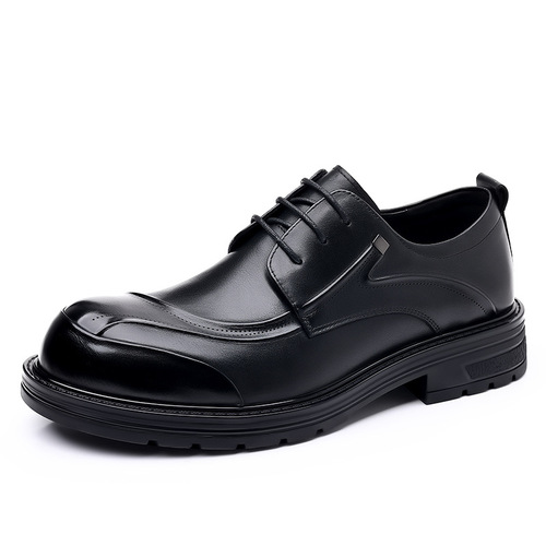 New men's first-layer cowhide business leather shoes for commuting genuine leather large-toe thick-soled men's shoes casual shoes for men on behalf of