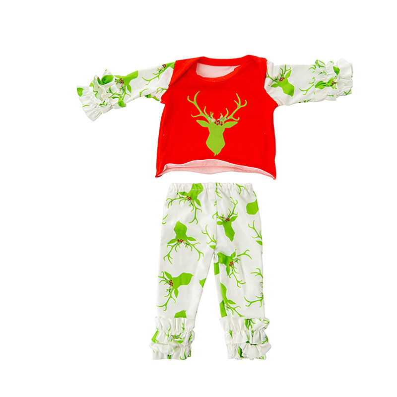 Ropa de muñeca de Navidad, muñeca americana de 45cm, muñeca vestida, venta al por mayor
