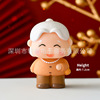 Resty copyright Creative Creative Clear Old Lady Baking Cake Swing Loving Couple Birthday Cake Decoration Swing