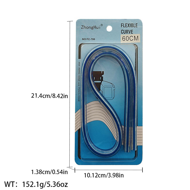 Regla de curva directa de fábrica Botón regla de arco regla de ropa regla de corte traje de regla de jaula de manga regla de tamaño colección