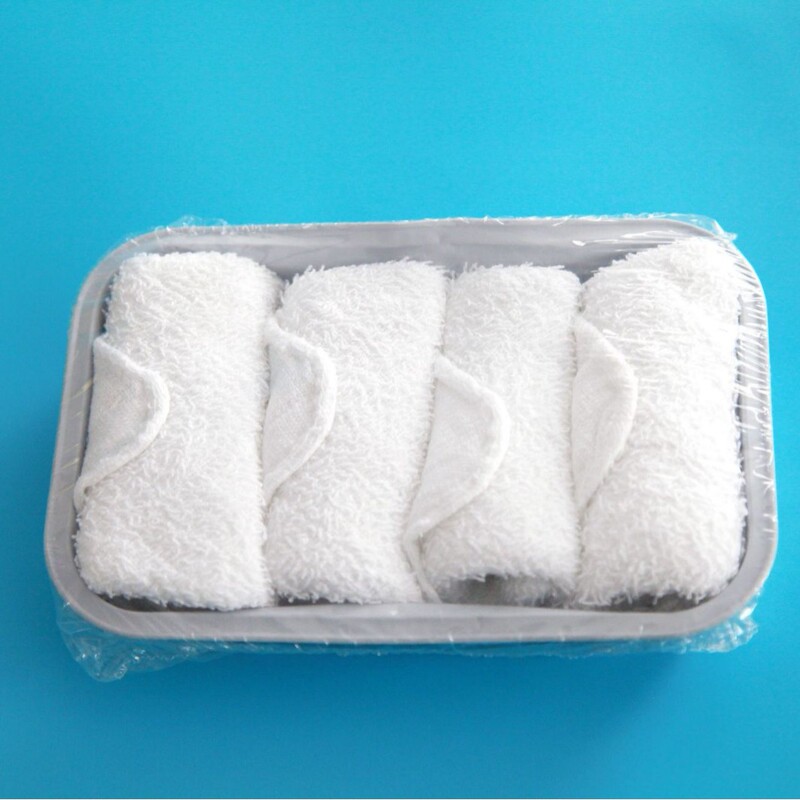 Factory Supply Aviation Square Towel Disposable Aviation Towel Cotton Small Towel Face Wipe for Aircraft