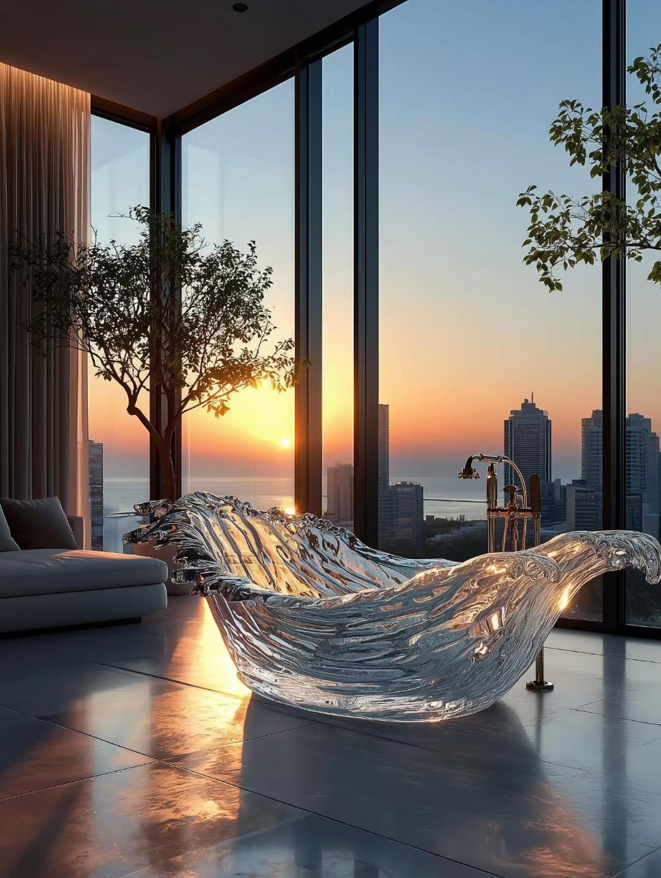 Modern Resin Bathtub Hot Selling Home Decoration Bathroom Supplies