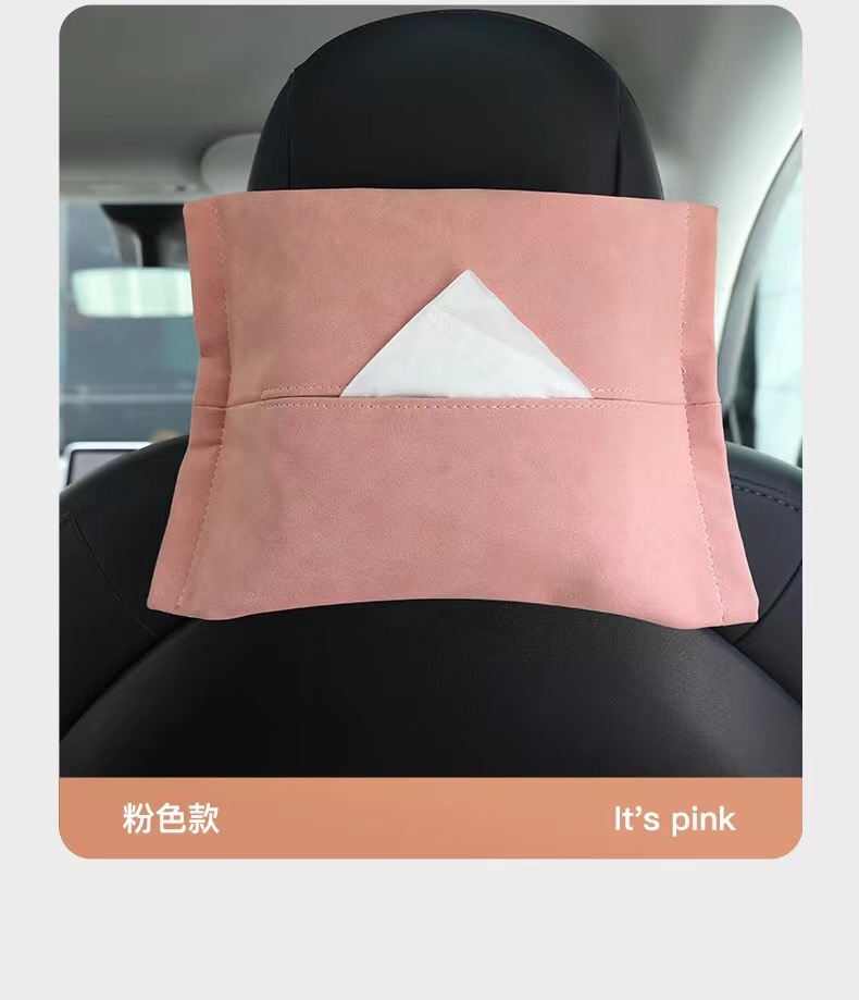 Suitable for Tesla Model Y 3Y Car Tissue Box, Hanging Accessory for Tissue Paper in the Car