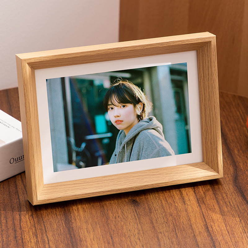 Creative Photo Frame Display Stand Photo Wall 7inch 8inch A4 Empty Photo Frame 6inch Creative Simple Wooden Picture Frame Puzzle Frame