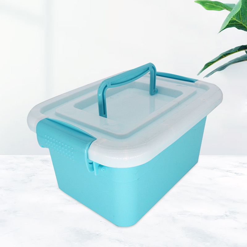 household Plastic snacks Toys clothes quilt Storage baskets thickening case Storage Arrangement Mini small-scale storage box