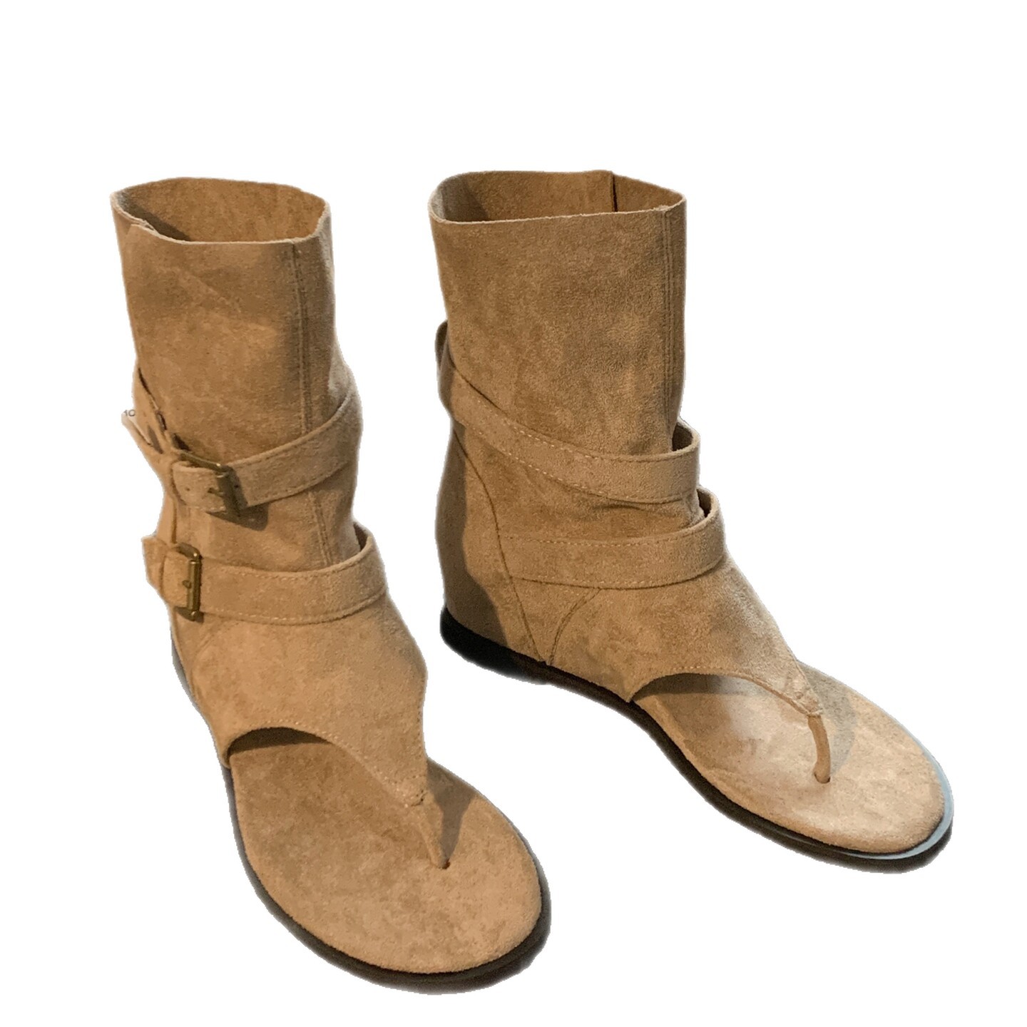 2026 primavera y verano nuevo estilo retrógrado de moda francesa falda versátil slippery ventilable mujer sandalias de pila
