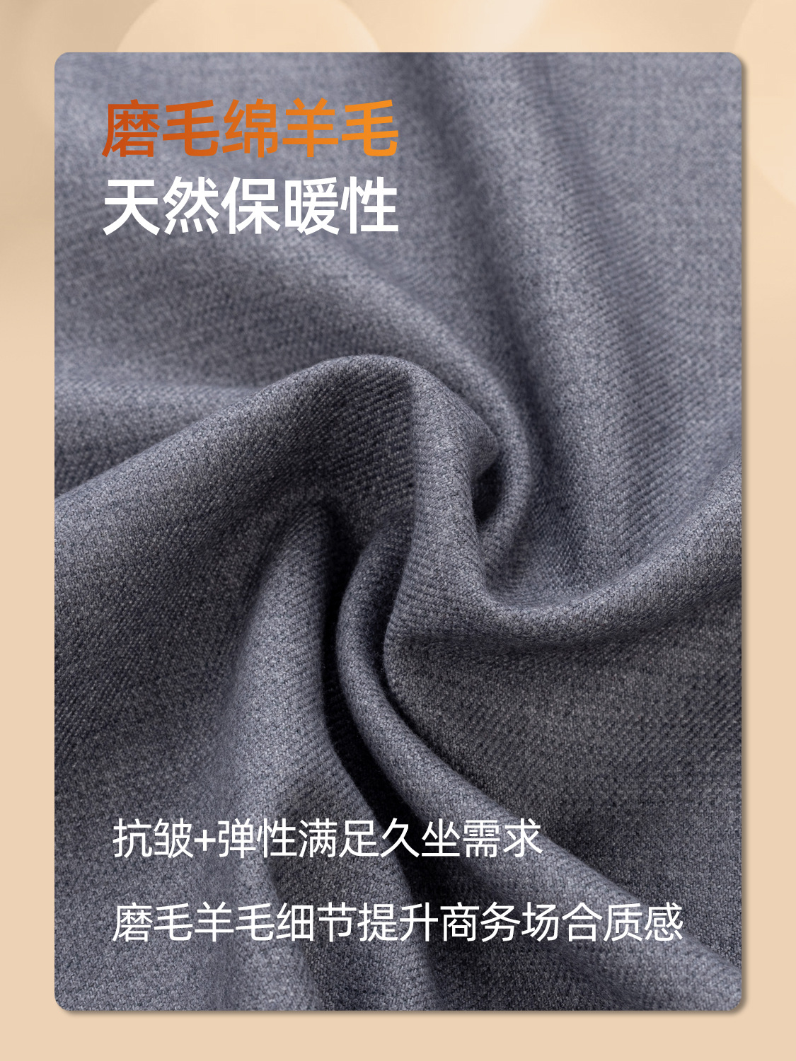 Camisas de lana de algodón gris grueso para hombres de manga larga de otoño nuevas camisas de negocios casuales de mediana edad para hombres