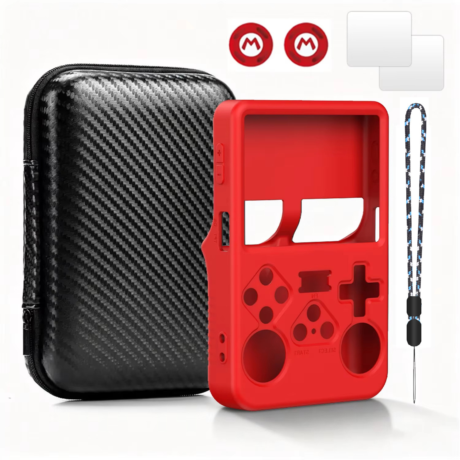 Bolsa de Almacenamiento Portátil para Consola R36S R35S R35Plus RGB20S XU10 de PU, Funda Protectora de Transporte