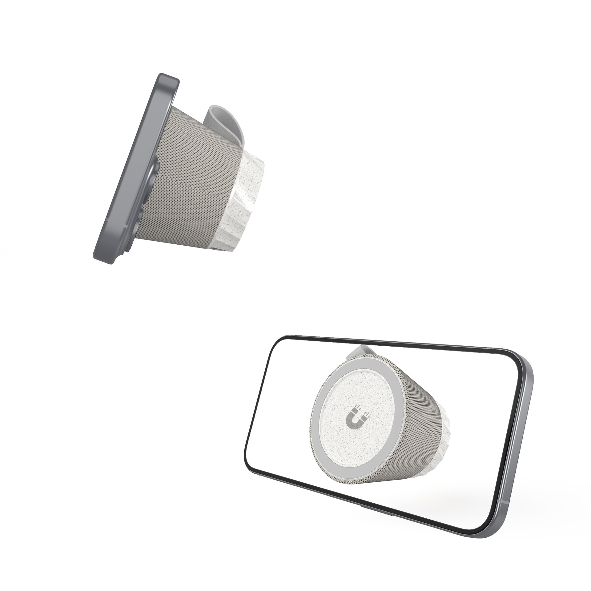 Draagbare bluetooth speaker met magnetische telefoonhouder_voghion.com