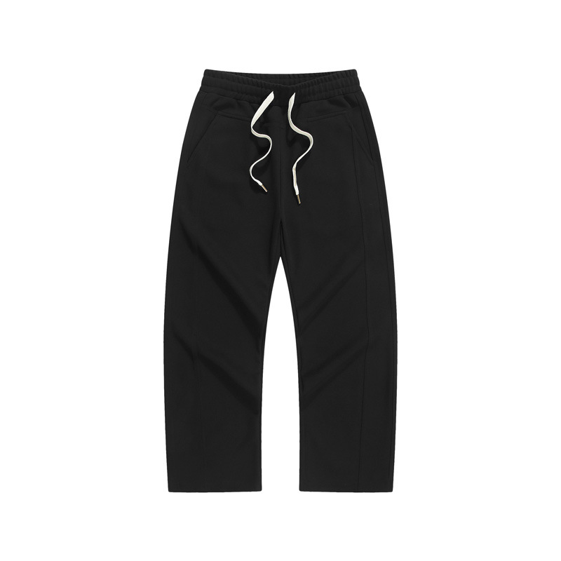 Men's Clothing men's autumn 360g pearl tide brand sweatpants loose straight wide leg casual pants high street couple trousers_voghion.com