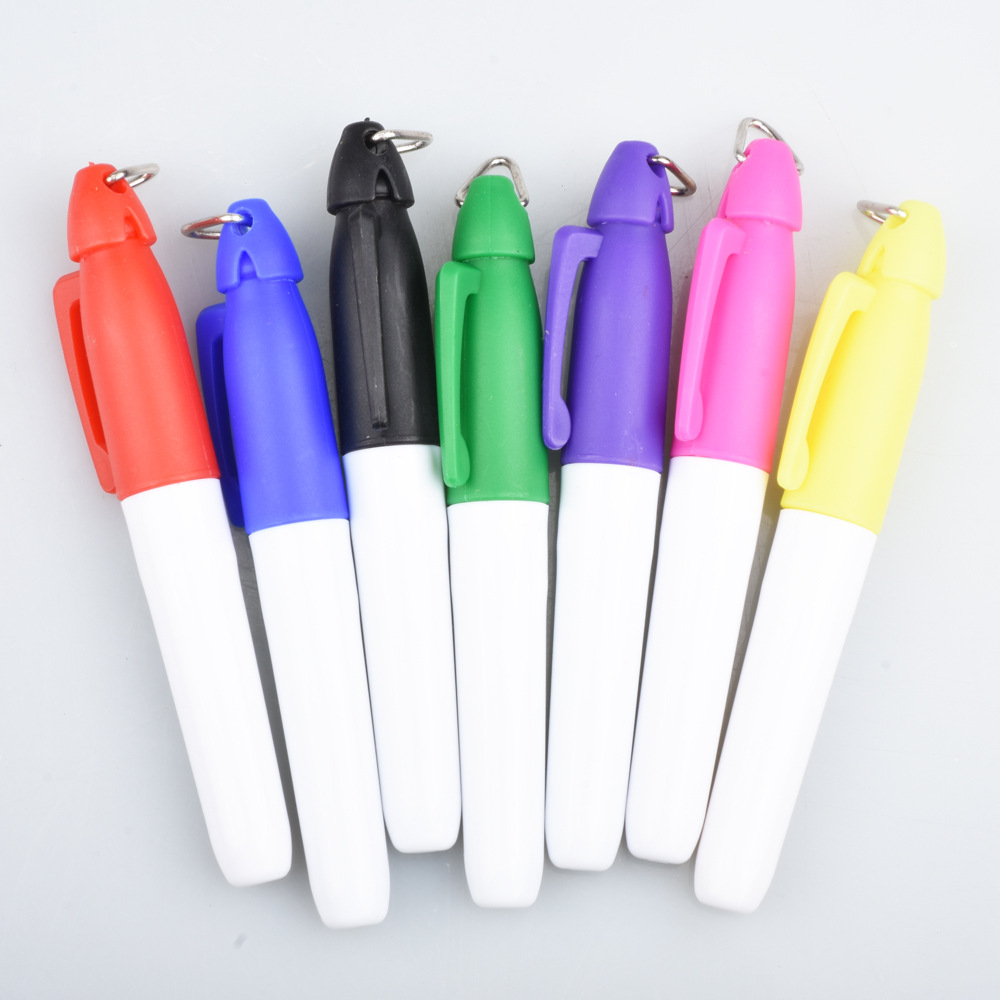 Golf dibujo pluma Golf Scriber especial pluma de aceite con llavero gancho marcador pluma