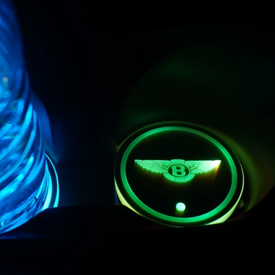 Seven-Color Led Non-Slip Cup Mat | Anti-slip mat - bentley-single