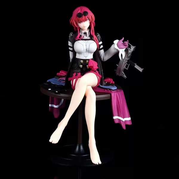 Beautiful Girl Series: Star Rail Kafka Sitting on Table Scene Model Figurine Display Piece Boxed Figure