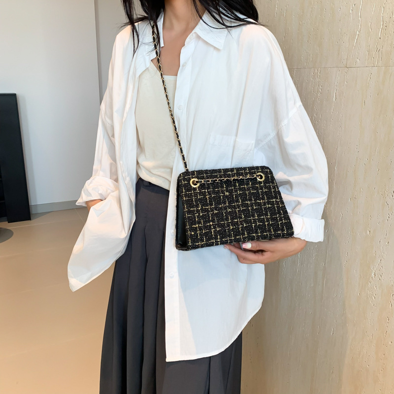 Bolso público pequeño francés, bolso de mujer, cadena de moda, bolso de hombro, red, bolso de mano de alta calidad, bolso Diana.