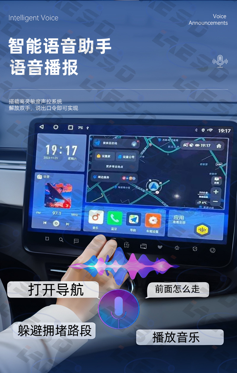 Hot-Selling 4-in-1 Car-Connected Smart Box for Apple and Android Screen Mirroring, Smart Wireless Carplay Box