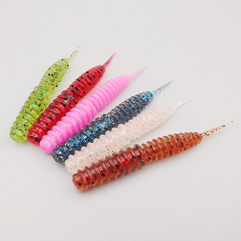 Soft Worms Fishing Lures Soft Baits Fresh Water Bass Swimbait Tackle Gear