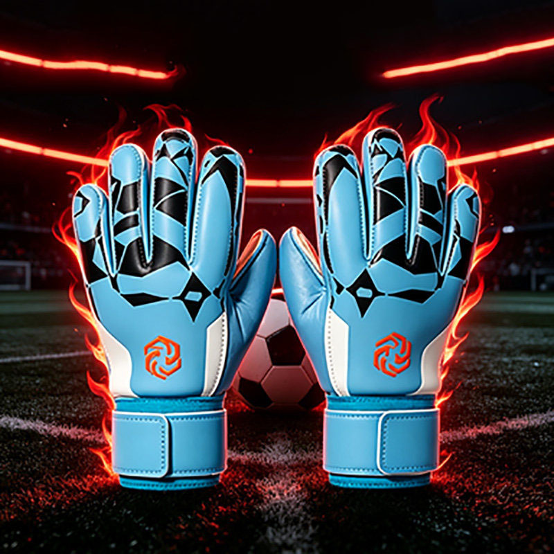 Goalkeeper gloves for adults and children with finger protection, non-slip professional goalkeeper gloves for football training, 4mm thick latex