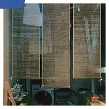 苎麻帘玄关垂帘隔断帘日式挂帘免打孔装饰帘屏风帘帘透光半包邮