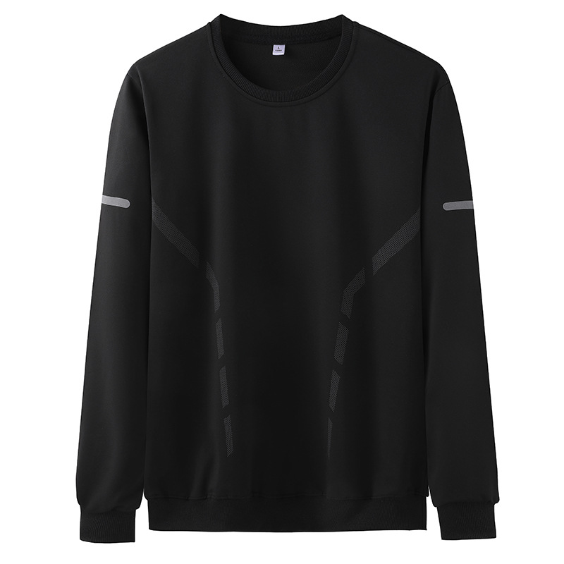 Otoño y invierno más terciopelo papá traje deportivo conjunto de camisetas casuales un conjunto simple de juego de ocio de carrera image 5