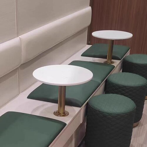 Batch modern milk tea shop cake shop coffee shop popular wall-mounted small round tables hanging on the wall booth seating