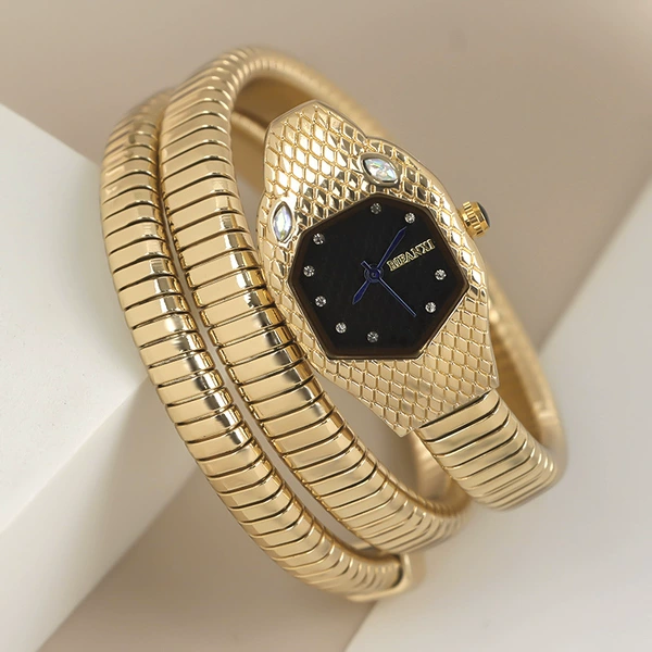 Golden black watch, dial