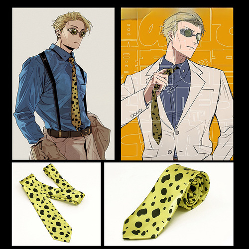 Anime Jujutsu Kaisen cosplay costume props tie for Nanami Kento 2D merchandise