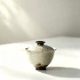 紫砂手工日式复古盖碗