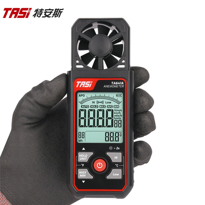 Tians Высокоточный анемометр TA641A прибор для измерения объема воздуха ручной анемометр