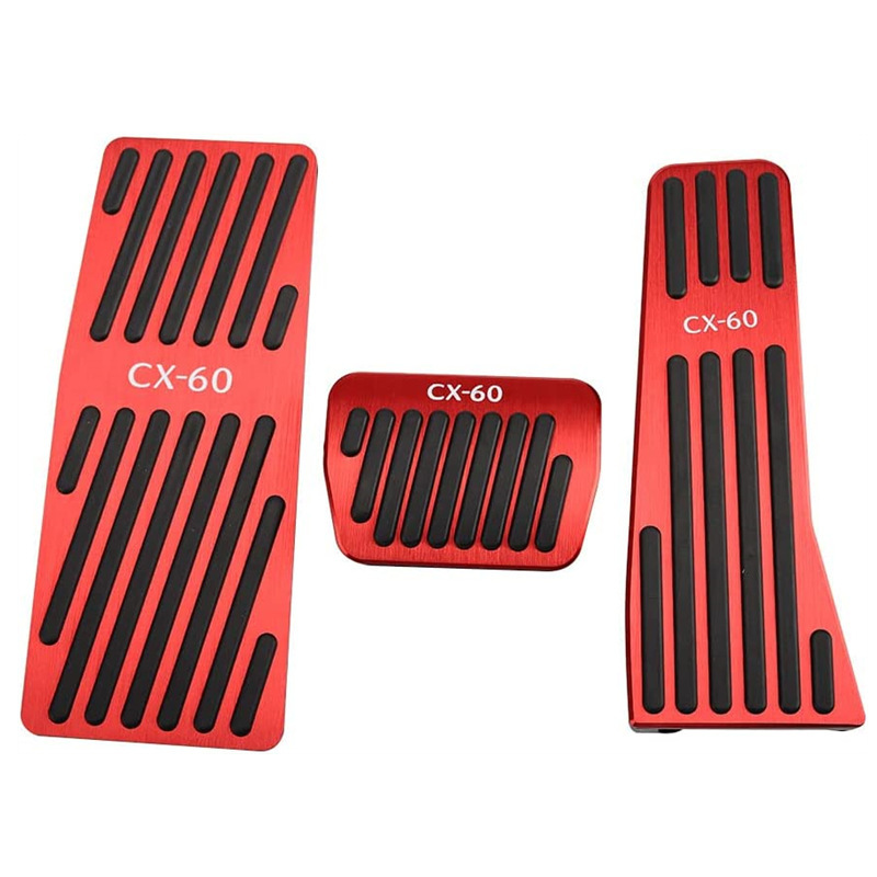 Suitable for Mazda Cx60 Cx80 Cx90 Cx30 Mx30 Accelerator Brake Pedal Cover Foot Pedal Pad Aluminum Suitable for Mazda Cx60 Cx80 Cx90 Cx30 Mx30 Accelerator Brake Pedal Cover Foot Pedal Pad Aluminum