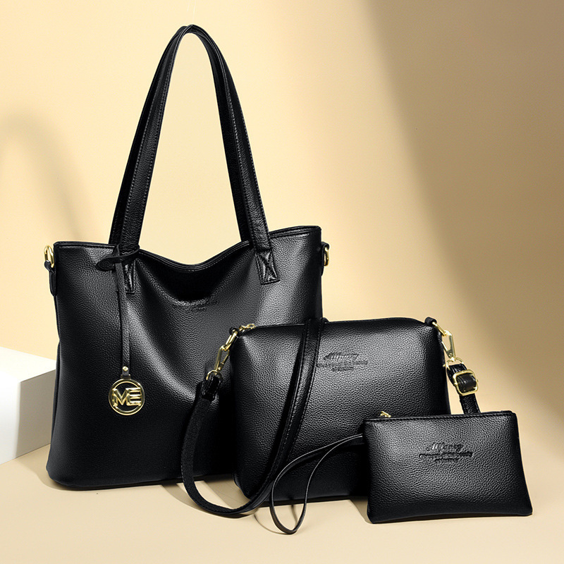Foreign Trade Women's Bag 2025 New Model Shoulder Bag Versatile Large Capacity Soft Leather Handbag Crossbody Bag Commuter Tote Bag