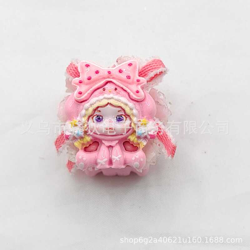 通孔重工卡通双面sp蝴蝶结串珠笔配件手机钥匙链包链手工diy饰品|undefined