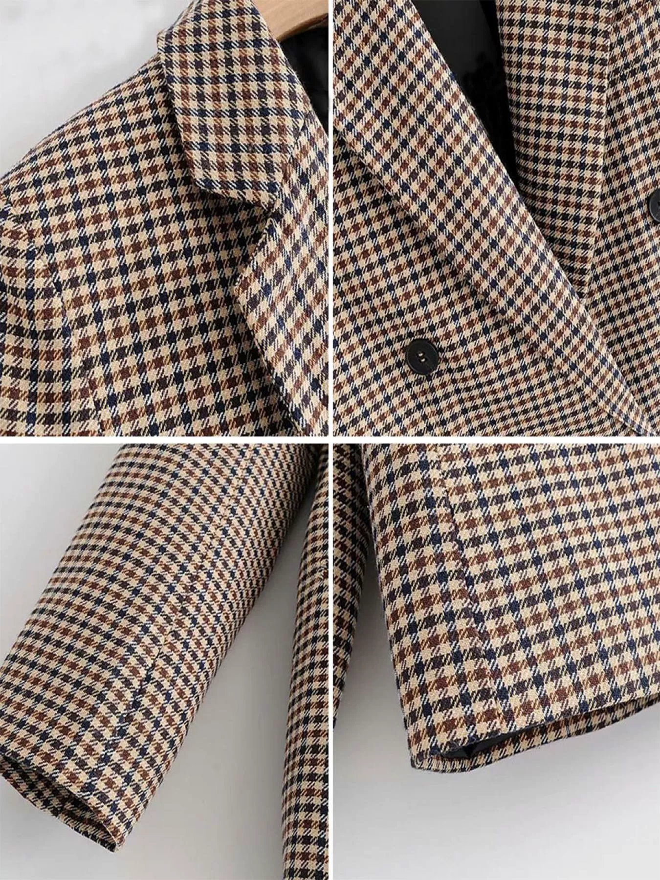 Женская клетчатая костюмная jacket для делового офиса, европейский и американский кроссбордный новый бизнес одежды, облегающий силуэт