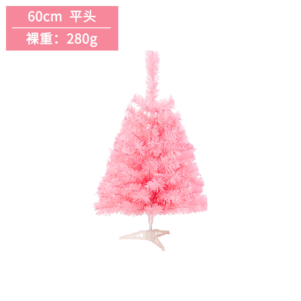 Flor de cerezo Rosa árbol de Navidad centro comercial ventana decoración de Navidad señaló cifrado de cabeza plana simulación de Navidad árbol decorativo