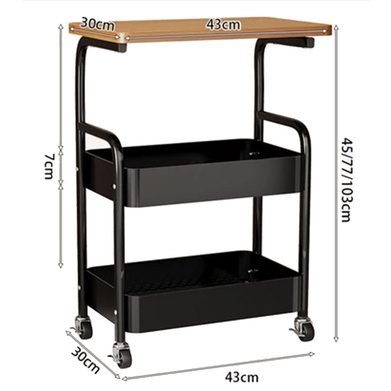 Caminillo móvil, sala de estar, sofá de estilo medieval, almacenamiento de bocadillos, dormitorio, mesa de almacenamiento con ruedas
