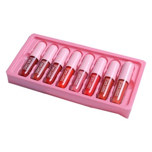 Eight Velvet Matte Lip Glaze set lipstick lasting moisturizing Cup not easy to fade waterproof student lip gloss wholesale