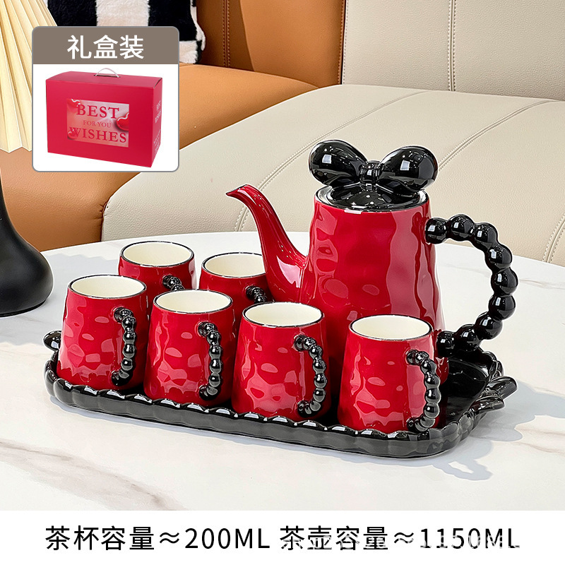 客厅茶几高档陶瓷杯架茶具喝水杯子家用待客水具套装乔迁新居送人|undefined