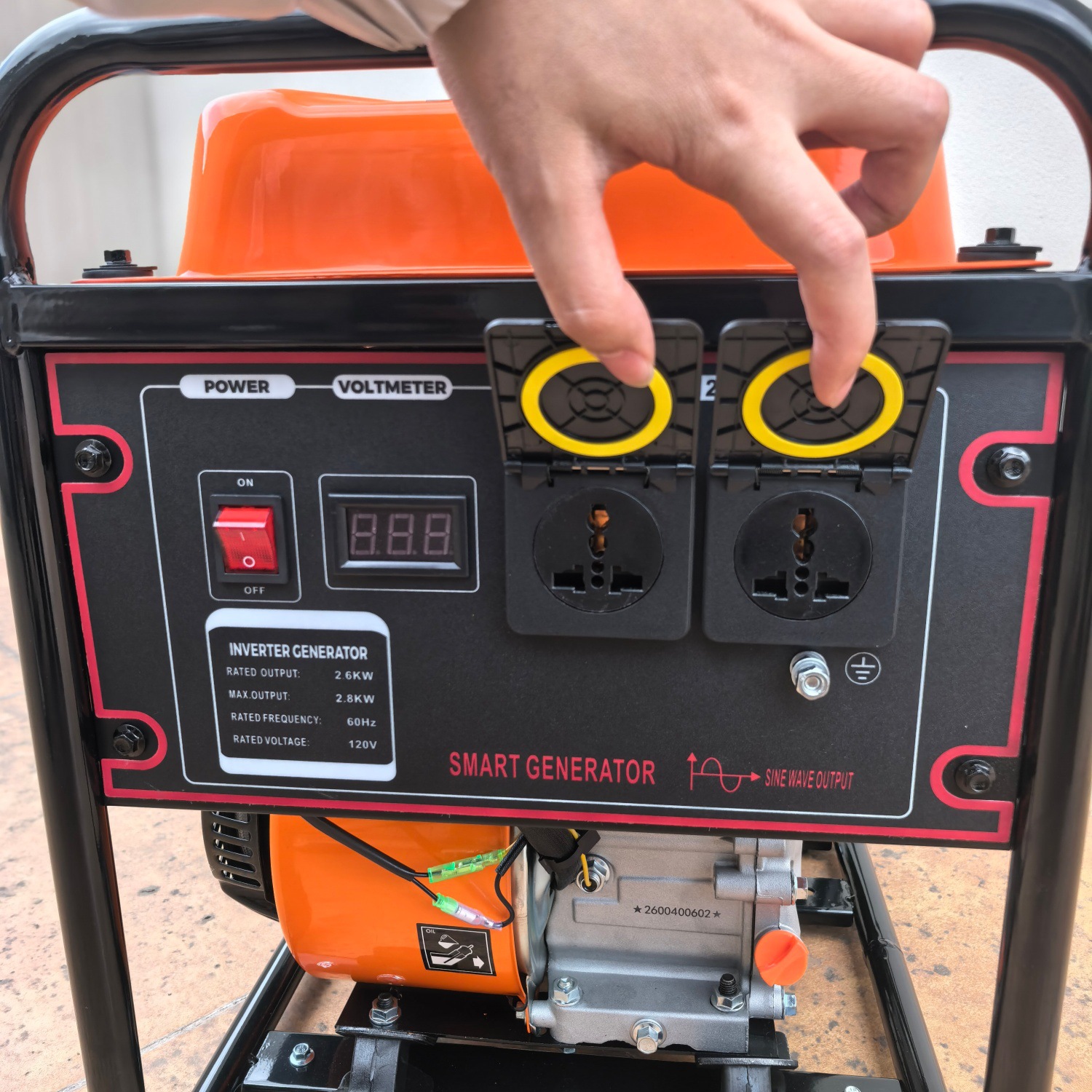2kW 110V single-phase portable gasoline generator set for camping, RV, outdoor, home use, small outdoor
