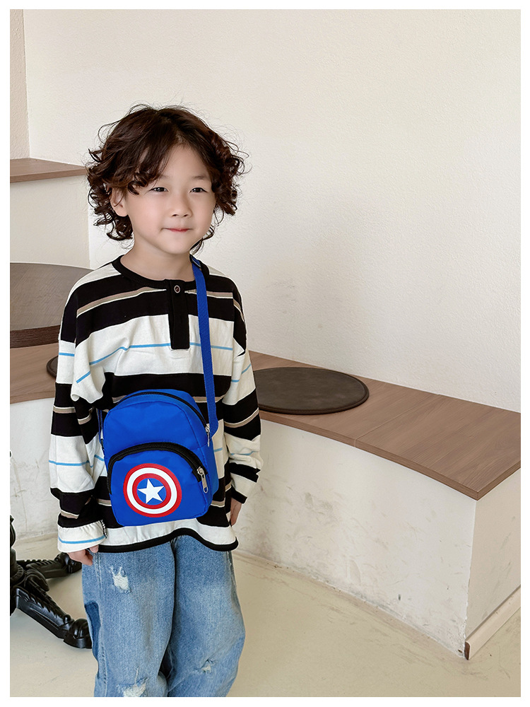 2023 Children's Casual crossbody Bag, New cartoon small crossbody bag for primary school students, portable mobile phone coin purse for boys' Outing undefined