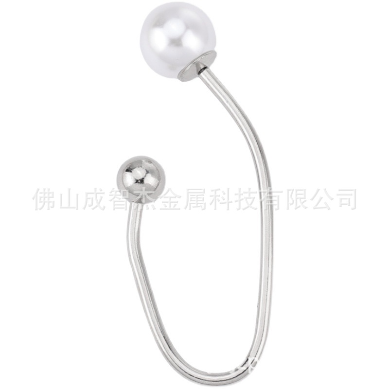 服装设计款窄阔二款金属不规则U形V形服饰扣 衣领扣五金饰品扣子