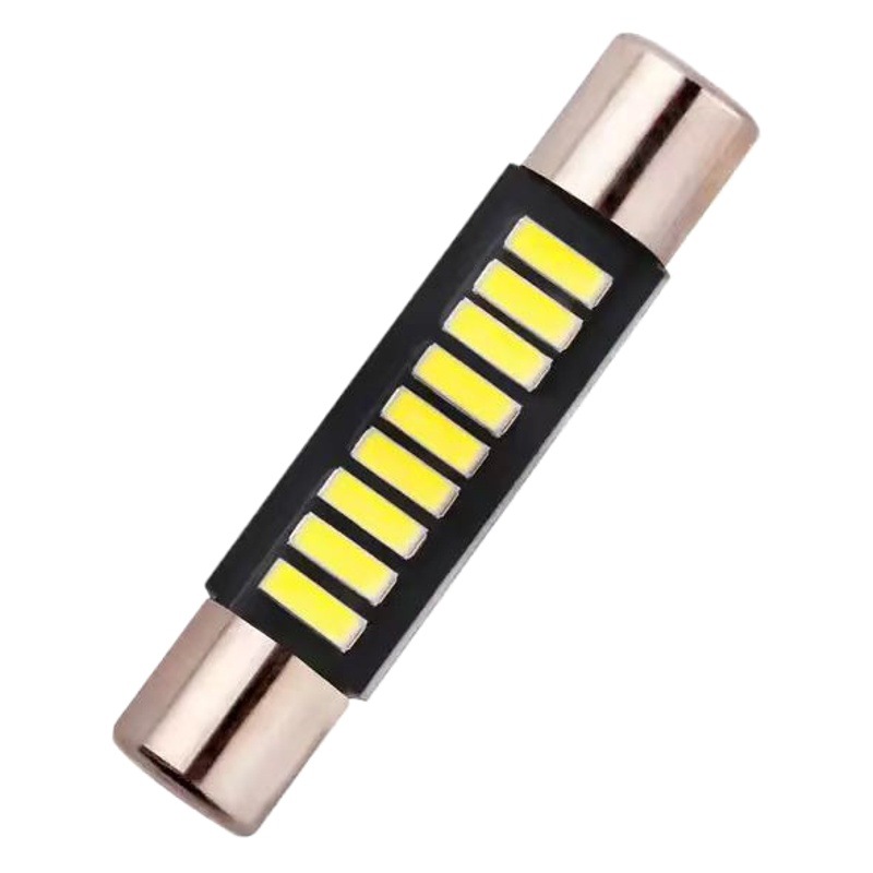 Car LED reading light flat head double pointed B6 T6 4014 9 SMD28MM31MM roof light sunshade makeup light