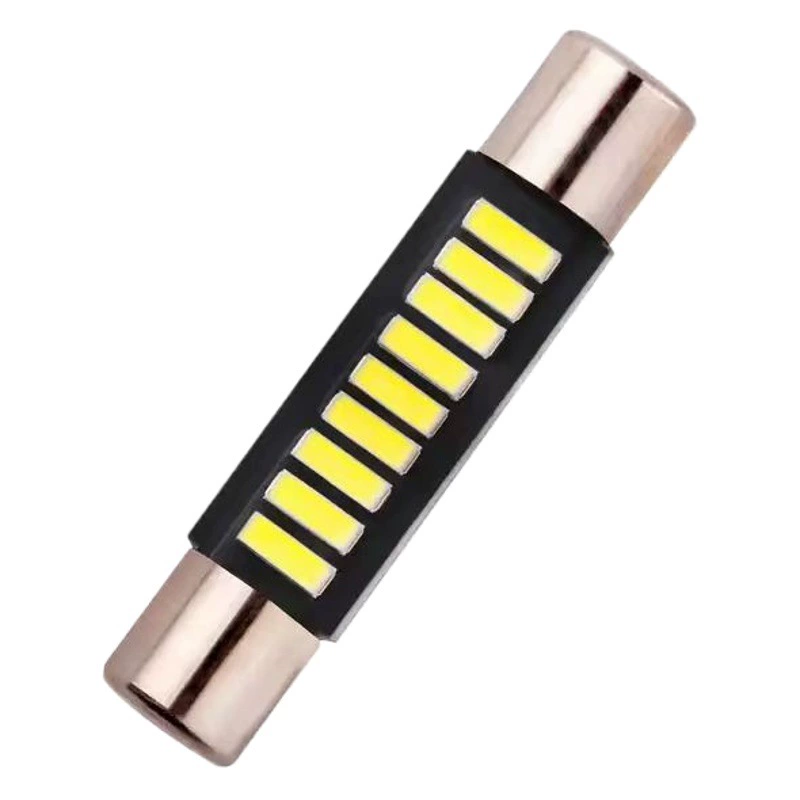 Автомобильная Светодиодная лампа для чтения с плоской головкой с двойной головкой B6 T6 4014 9 SMD28MM31MM потолочный светильник солнцезащитный козырек для макияжа