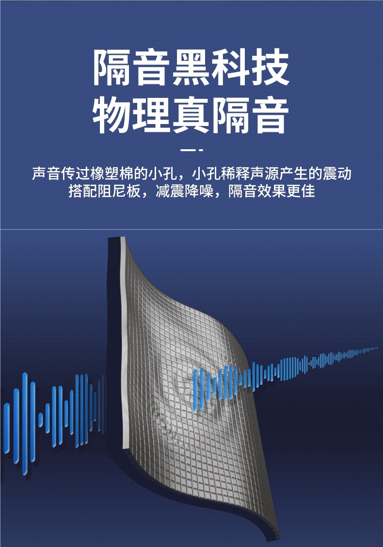 Sewer Pipe Sound Insulation Cotton Bag Bathroom Drain Pipe Damping Sheet Self-Adhesive Silent Sound-Absorbing Cotton Super Noise Elimination