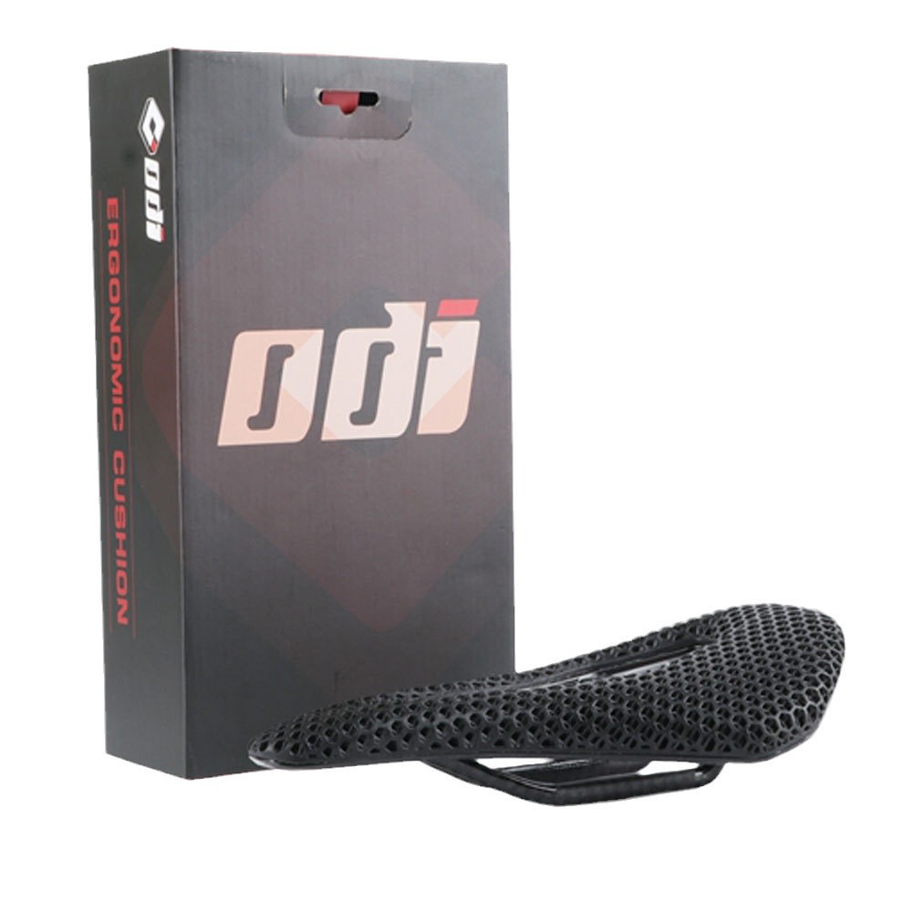 ODI bicicleta de montaña 3D impresa cojín coche de carretera hueco respirable sillín de fibra de carbono accesorios de asiento de bicicleta