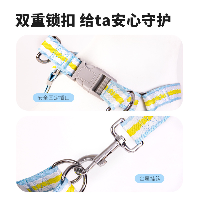 Nueva correa transfronteriza, correa para el pecho del perro, correa p, mano incómoda, ajustable, cuatro estaciones, correa universal para pasear al perro para mascotas