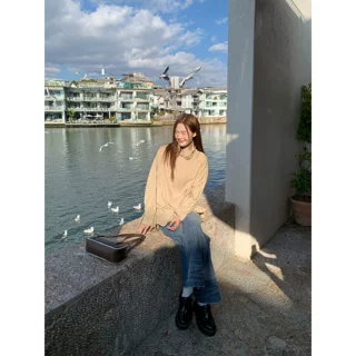 复古高腰直筒牛仔裤女夏季新款窄边感猫须做旧阔腿长裤