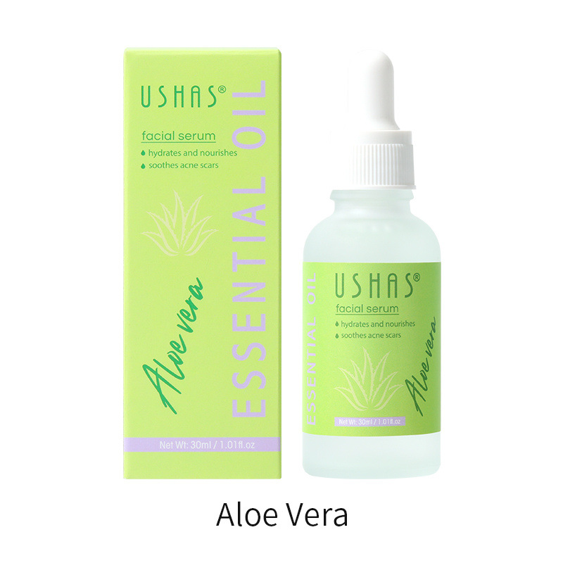 USHAS External Trade Facial Essence es un líquido hidratante para aclarar la piel.
